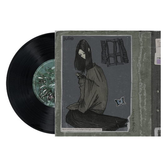 pg.4 a picture of three hedges/through your window 7” vinyl